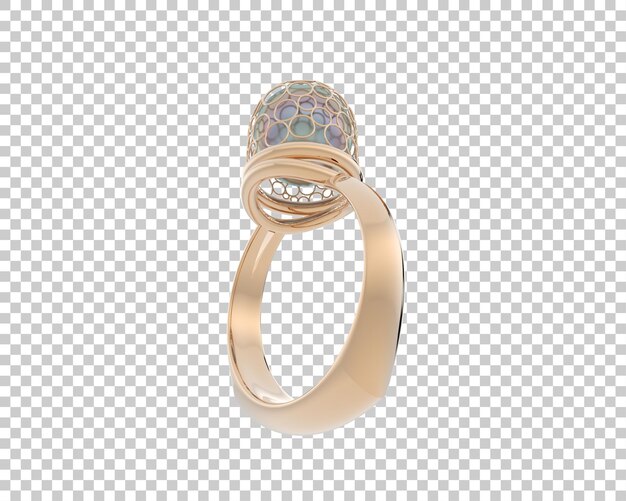Ilustración de renderización 3D de joyas aisladas en el fondo