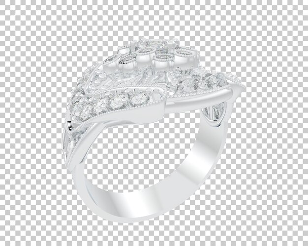 Ilustración de renderización 3D de joyas aisladas en el fondo