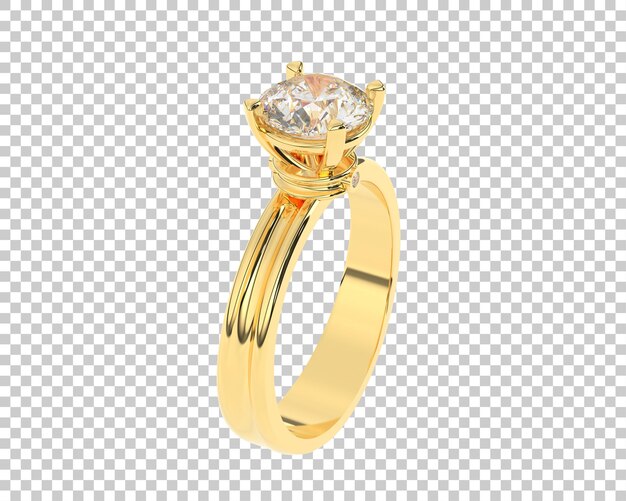 Ilustración de renderización 3D de joyas aisladas en el fondo