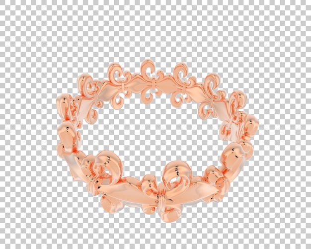 Ilustración de renderización 3D de joyas aisladas en el fondo