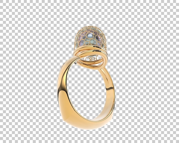 Ilustración de renderización 3D de joyas aisladas en el fondo