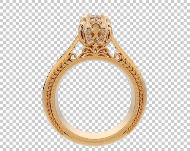 Ilustración de renderización 3D de joyas aisladas en el fondo