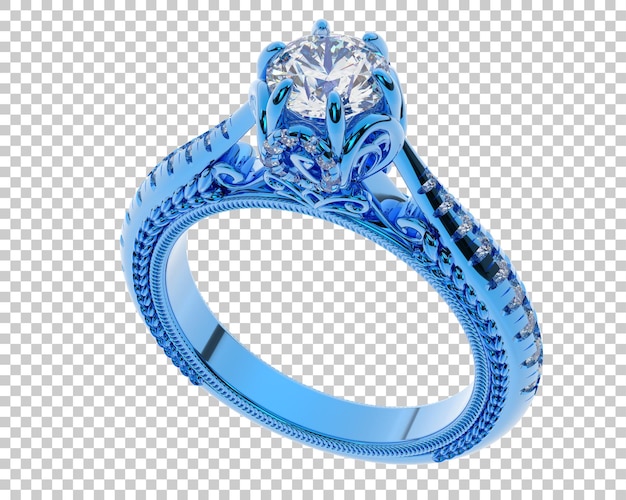 Ilustración de renderización 3D de joyas aisladas en el fondo