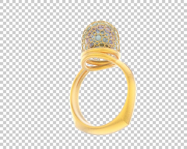 Ilustración de renderización 3D de joyas aisladas en el fondo