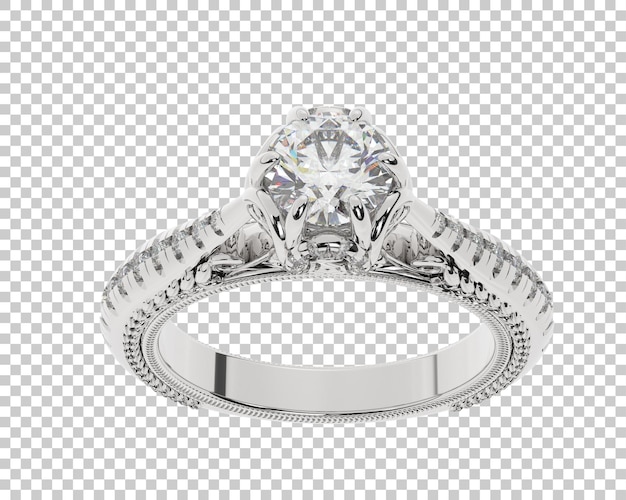 Ilustración de renderización 3D de joyas aisladas en el fondo