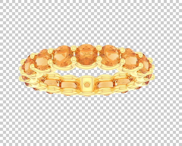 Ilustración de renderización 3D de joyas aisladas en el fondo