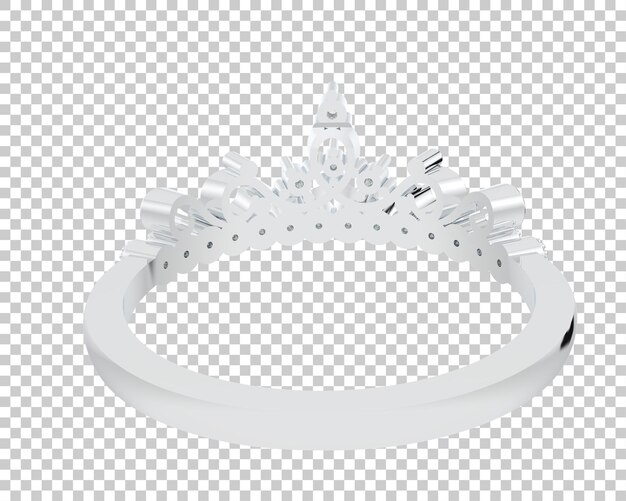 Ilustración de renderización 3D de joyas aisladas en el fondo