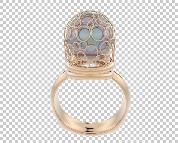 Ilustración de renderización 3D de joyas aisladas en el fondo