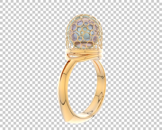 Ilustración de renderización 3D de joyas aisladas en el fondo