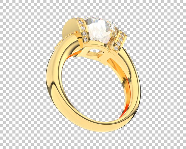Ilustración de renderización 3D de joyas aisladas en el fondo
