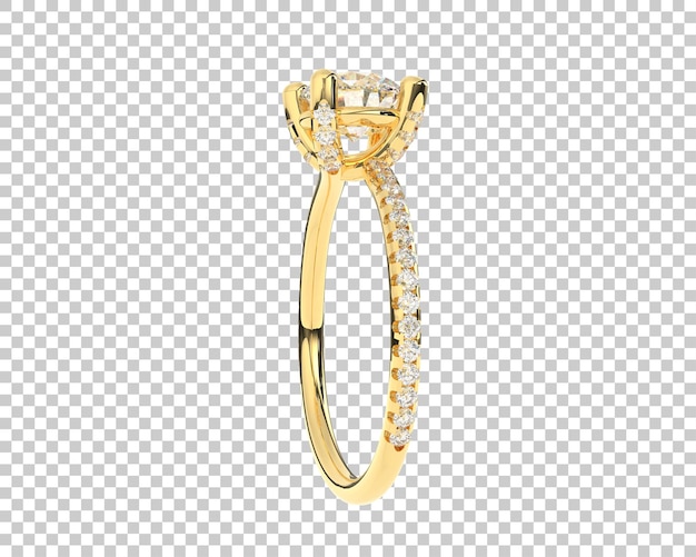 Ilustración de renderización 3D de joyas aisladas en el fondo