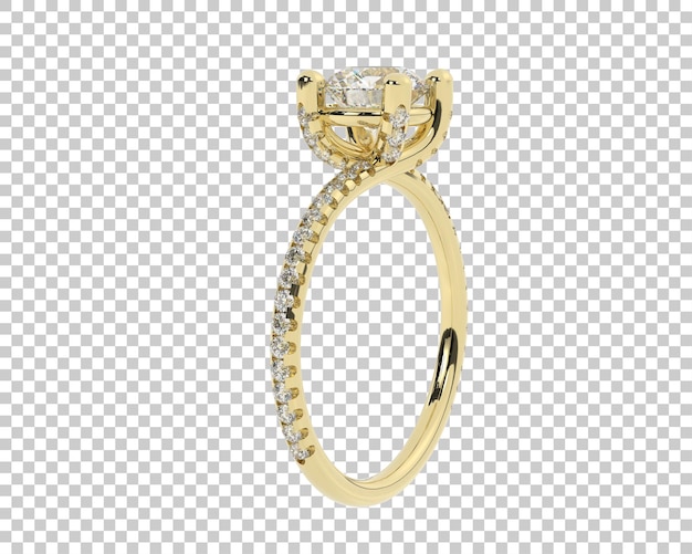 Ilustración de renderización 3D de joyas aisladas en el fondo