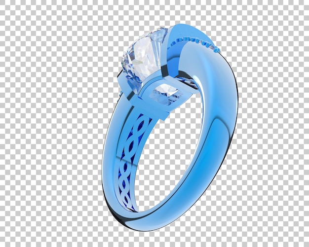 Ilustración de renderización 3D de joyas aisladas en el fondo
