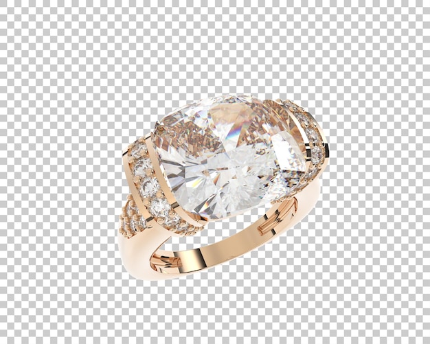 Ilustración de renderización 3D de joyas aisladas en el fondo