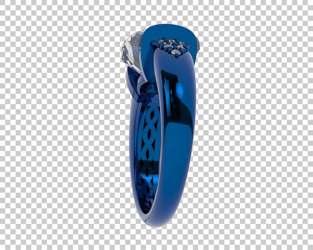 Ilustración de renderización 3D de joyas aisladas en el fondo