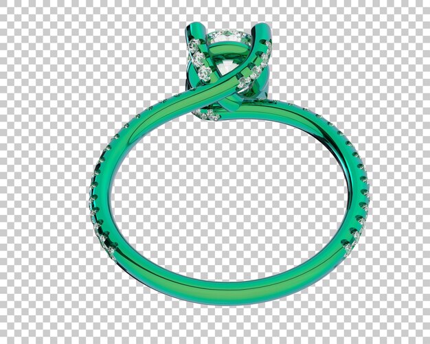 Ilustración de renderización 3D de joyas aisladas en el fondo