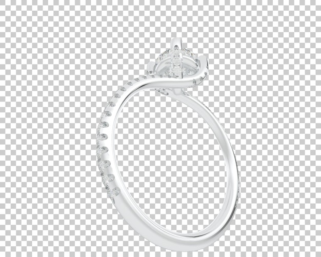 Ilustración de renderización 3D de joyas aisladas en el fondo