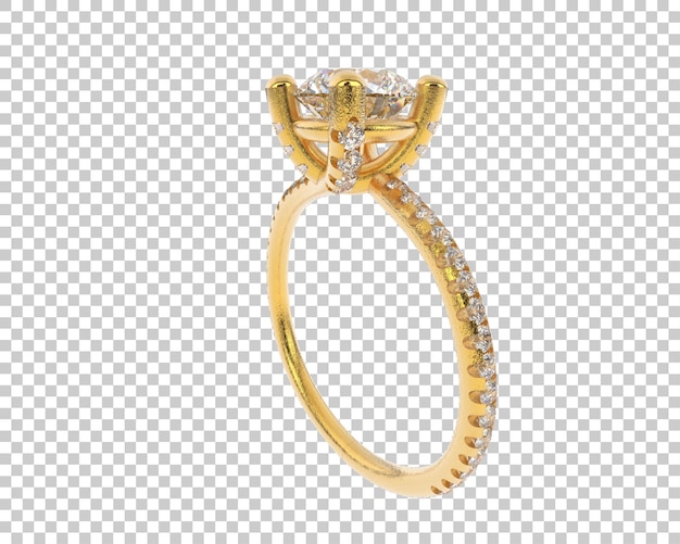 Ilustración de renderización 3D de joyas aisladas en el fondo