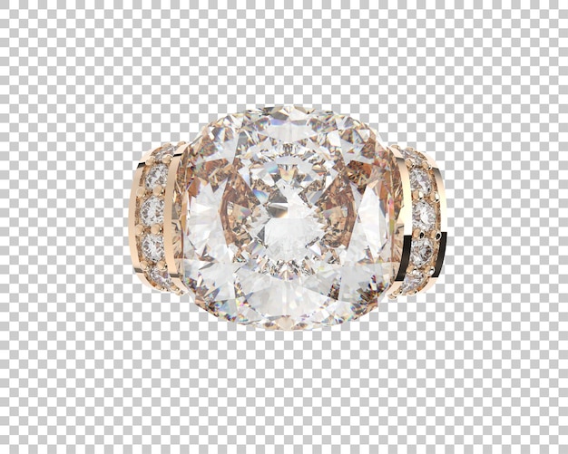 Ilustración de renderización 3D de joyas aisladas en el fondo