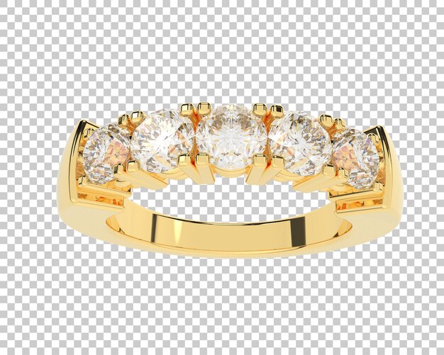 Ilustración de renderización 3D de joyas aisladas en el fondo