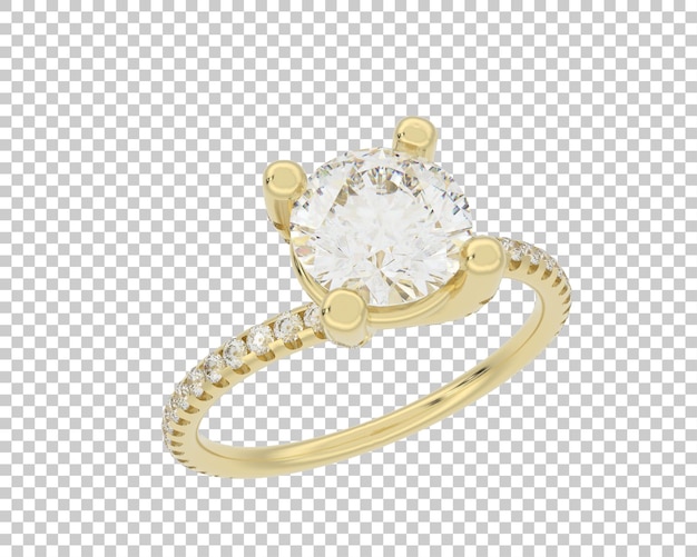 Ilustración de renderización 3D de joyas aisladas en el fondo