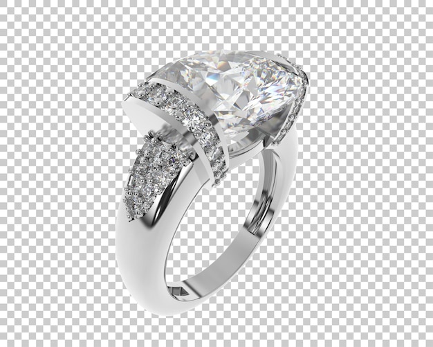Ilustración de renderización 3D de joyas aisladas en el fondo