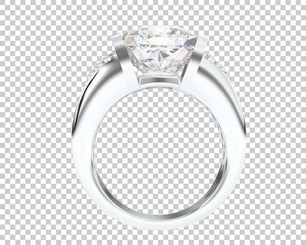 Ilustración de renderización 3D de joyas aisladas en el fondo