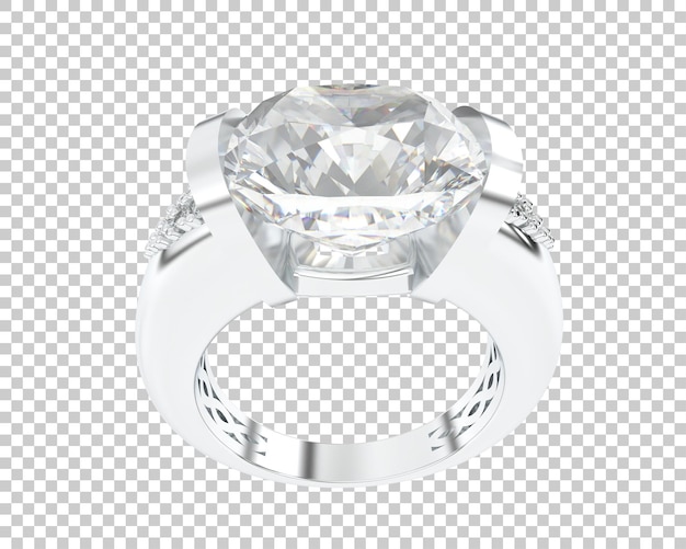 Ilustración de renderización 3D de joyas aisladas en el fondo
