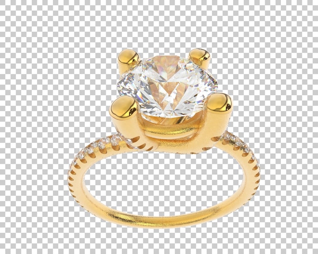Ilustración de renderización 3D de joyas aisladas en el fondo