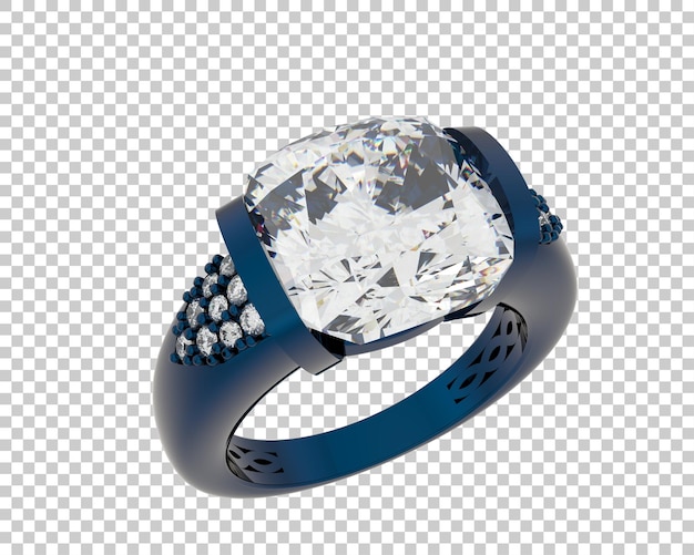 Ilustración de renderización 3D de joyas aisladas en el fondo