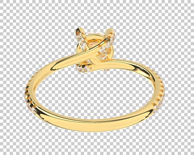 Ilustración de renderización 3D de joyas aisladas en el fondo