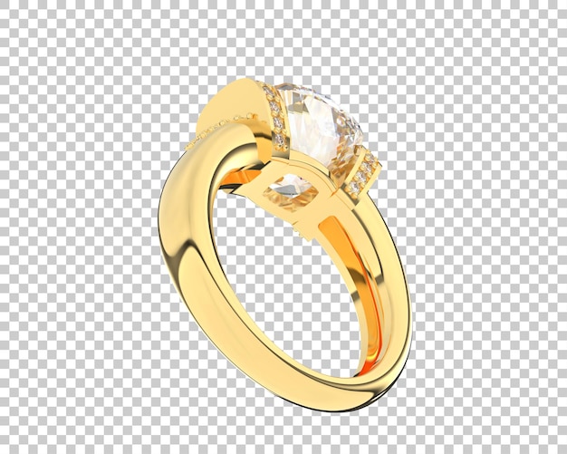 Ilustración de renderización 3D de joyas aisladas en el fondo