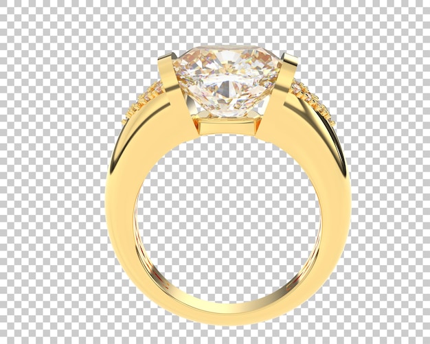 Ilustración de renderización 3D de joyas aisladas en el fondo