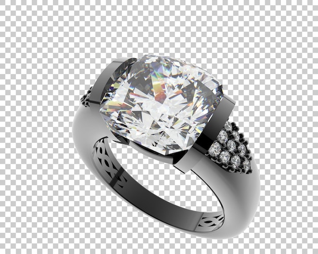 Ilustración de renderización 3D de joyas aisladas en el fondo