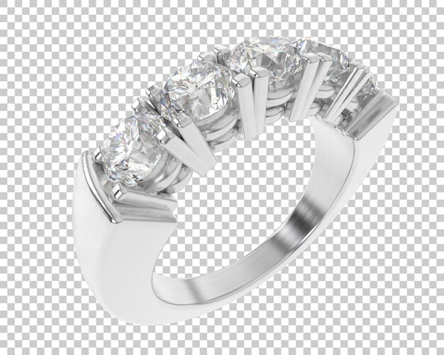 Ilustración de renderización 3D de joyas aisladas en el fondo