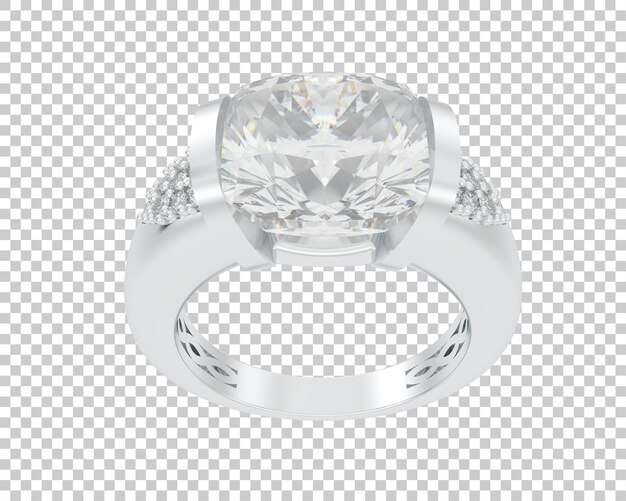 Ilustración de renderización 3D de joyas aisladas en el fondo