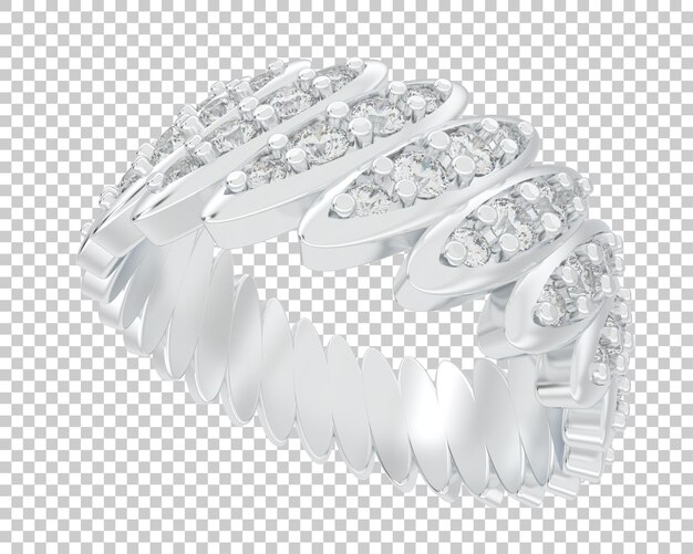 Ilustración de renderización 3D de joyas aisladas en el fondo