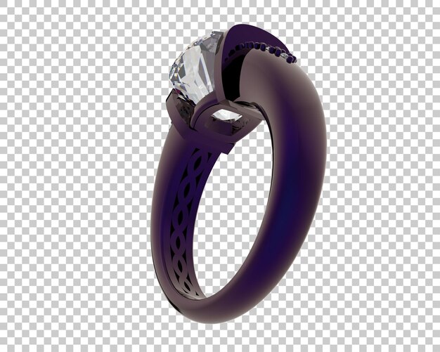 Ilustración de renderización 3D de joyas aisladas en el fondo