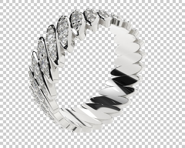 Ilustración de renderización 3D de joyas aisladas en el fondo