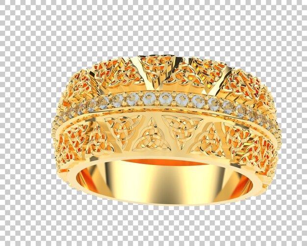 Ilustración de renderización 3D de joyas aisladas en el fondo