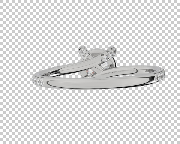 Ilustración de renderización 3D de joyas aisladas en el fondo