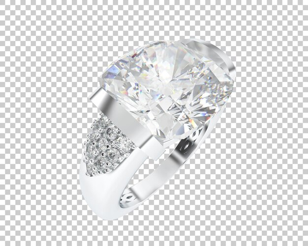 Ilustración de renderización 3D de joyas aisladas en el fondo