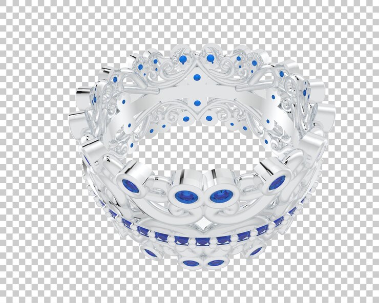 PSD ilustración de renderización 3d de joyas aisladas en el fondo