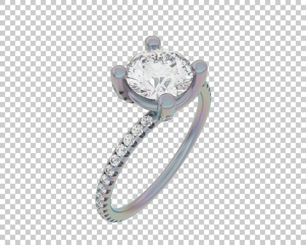 Ilustración de renderización 3D de joyas aisladas en el fondo