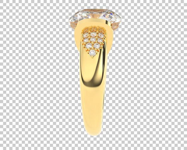 Ilustración de renderización 3D de joyas aisladas en el fondo