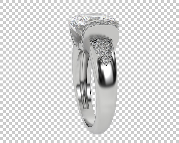 Ilustración de renderización 3D de joyas aisladas en el fondo