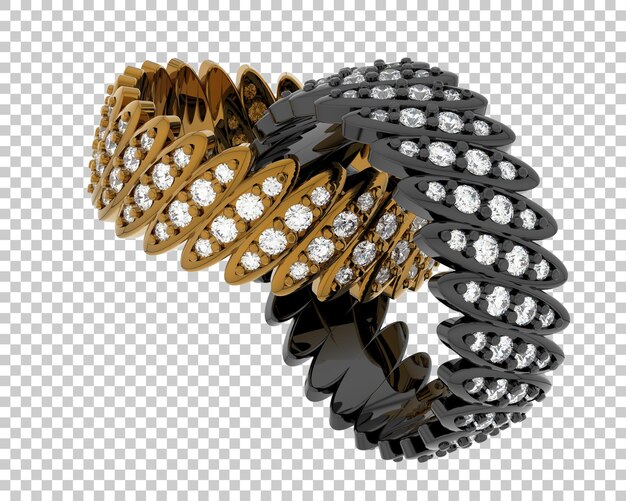 Ilustración de renderización 3D de joyas aisladas en el fondo