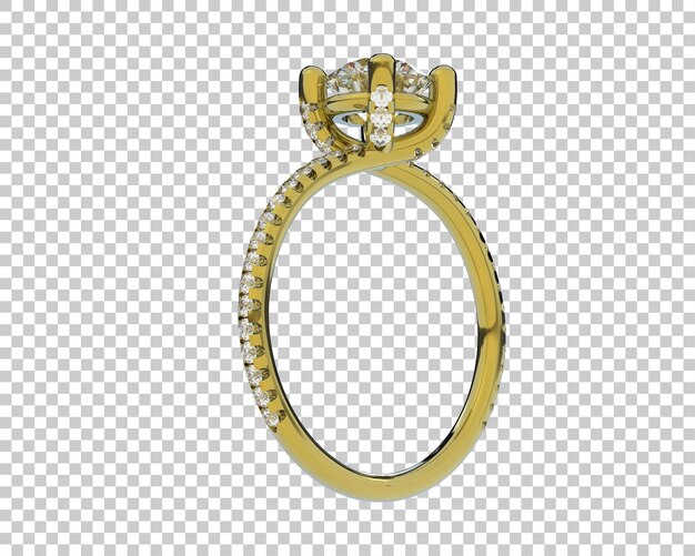 Ilustración de renderización 3D de joyas aisladas en el fondo