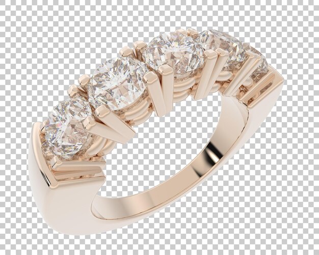 Ilustración de renderización 3D de joyas aisladas en el fondo