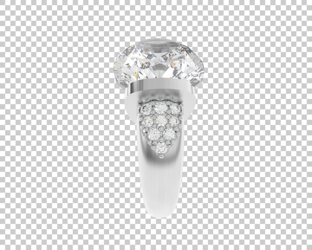 Ilustración de renderización 3D de joyas aisladas en el fondo
